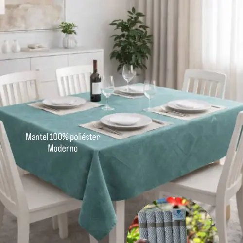 combo moderno de mantel + set de doylets que transforma cualquier espacio al instante's photo #1