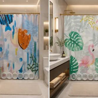 🌸Cortina de baño decorativa 2🌸's photo #1