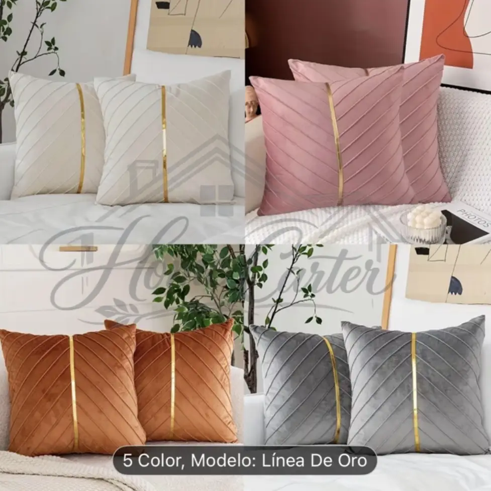 Cojines con lista dorada FS010's photo #1