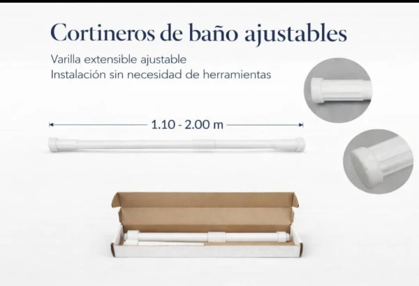 Cortinero expandible para baños's foto | 🌸HOME CARTER🌸 |  BizneCubano